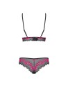 Tulia Ensemble 2 pcs - Noir et Fuchsia