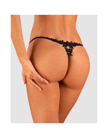 Celia string ouvert noir