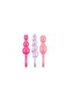 Plug anal Satisfyer Booty Call 3 pcs - Multicolor