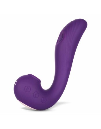 Angel - Vibromasseur 3 en 1 point G et léchage du clitoris - Violet