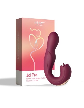 Joi Pro 2 Violet - Vibrateur - lécheur de clitoris rotatif à tête télécommandée pour le point G