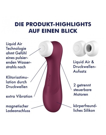 Pro 2 Génération 3 Air pluse - Bordeaux Satisfyer