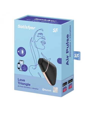 Stimulateur connecté Satisfyer Love Triangle - Noir et Or