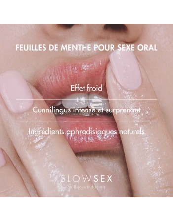 Feuilles de menthe pour sexe oral - Slow Sex - 7 unités