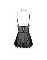 First Kiss 249 babydoll et collier - noire