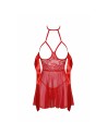 Sexy Kiss 247 babydoll et ruban de satin - Rouge